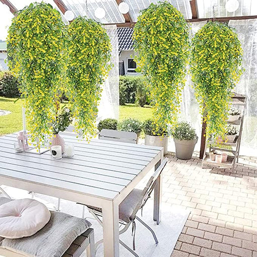 2 Pcs 3.6ft Hanging Weeping Vines UV Resistant Artificial Plants for Outdoors