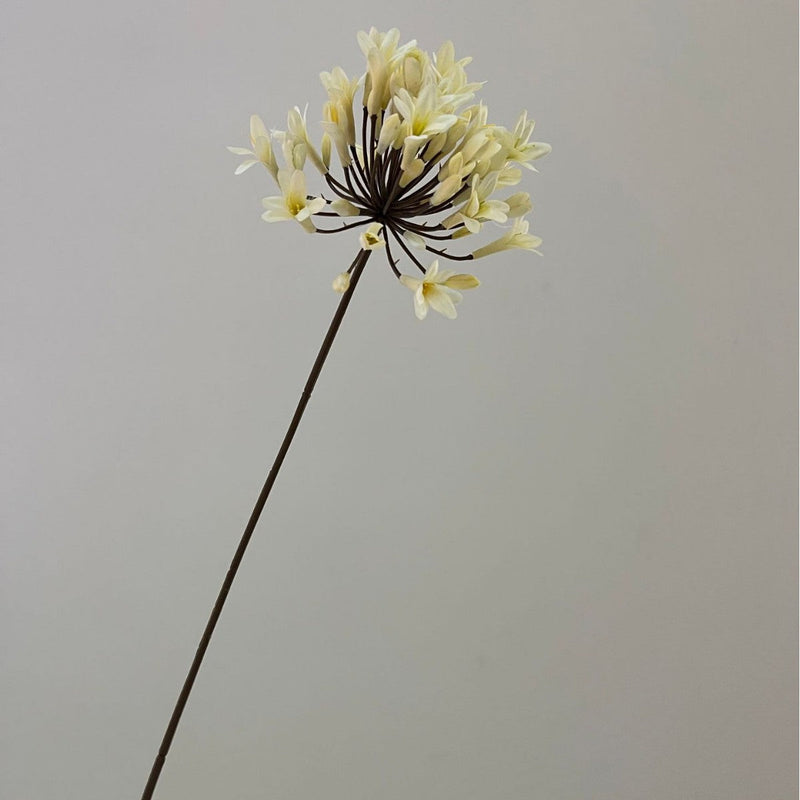 24 Inch Artificial Silk Agapanthus Stems Vintage Style Bulk 10 Pcs