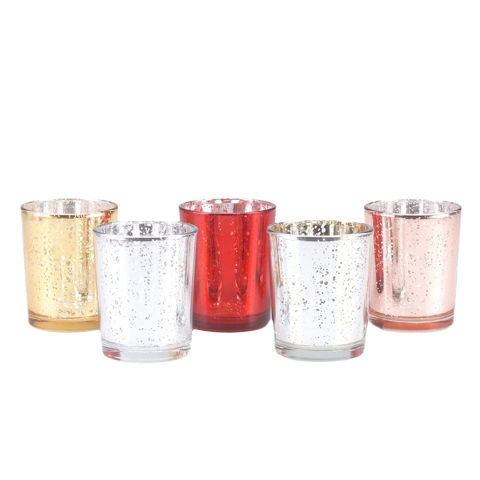 Bulk Set of 6 Votive Tea Lights Candles Holders for Wedding Centerpieces & Party Wholesale