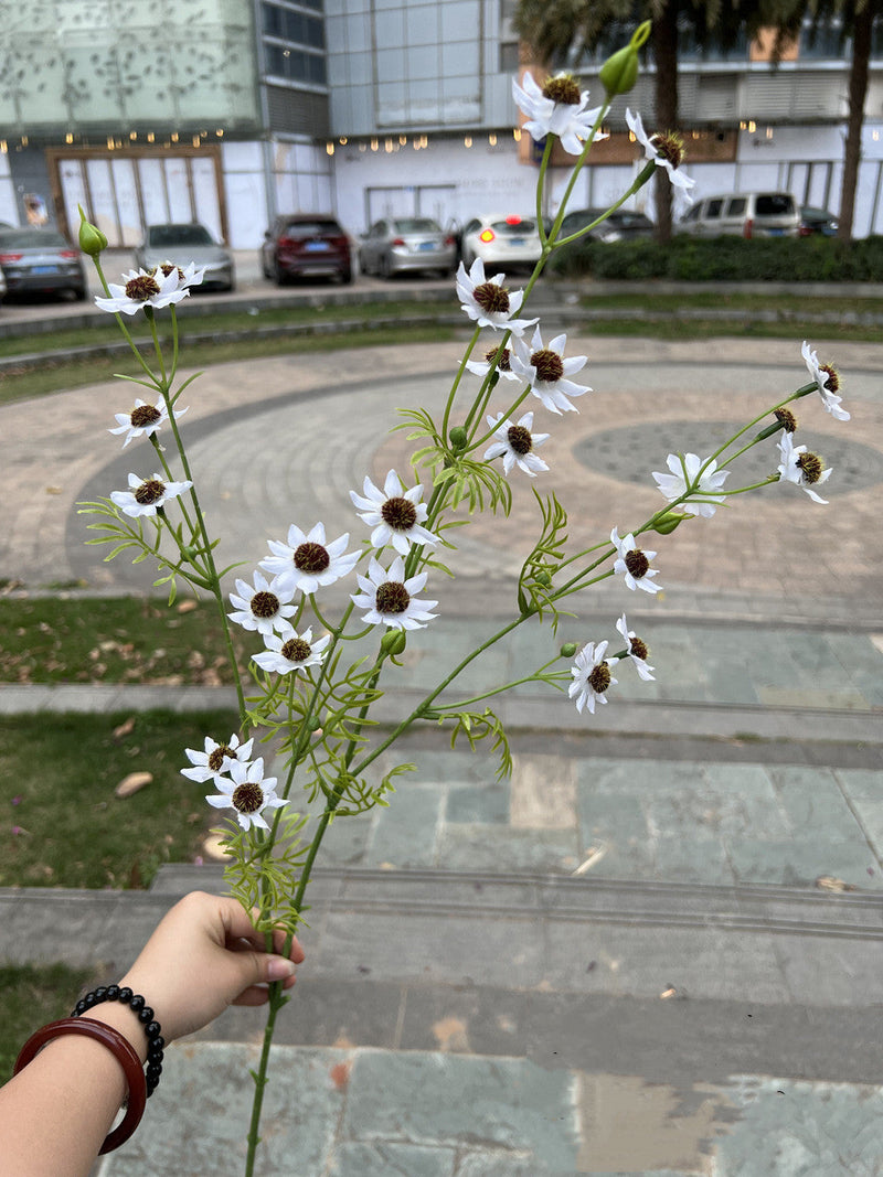 10 Pcs 34 Inch Artificial Silk September Birth Flower Aster Spray Branches Bouquet Long Stems