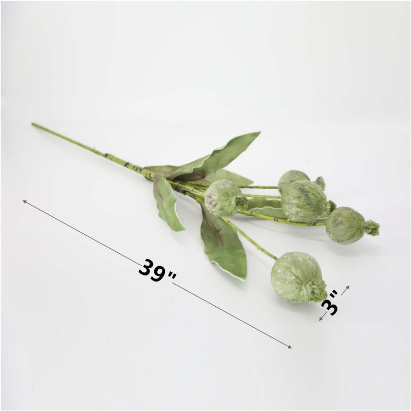 39 Inch Artificial Ball Flowers Long Stem Bulk Wholesale Wabi-Sabi Style