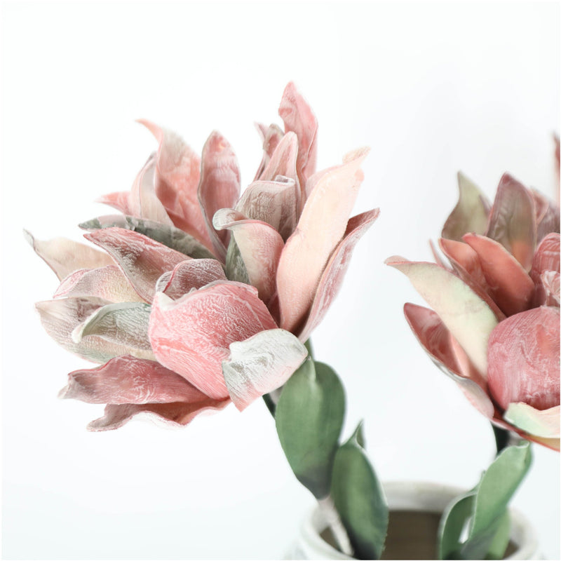 29 Inch Retro Magnolia Stems 10 Pcs Real Touch Artificial Flowers Bulk Wholesale