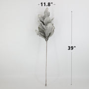 39 Inch Artificial Lambs Ear Plant Spray Stem Silver Ragwort Foliage Bulk Wholesale