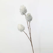 39 Inch Snowy Ball Artificial Flowers Bulk Long Stem 10 Pcs Silk Stems