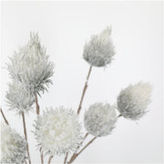 39 Inch Snowy Ball Artificial Flowers Bulk Long Stem 10 Pcs Silk Stems