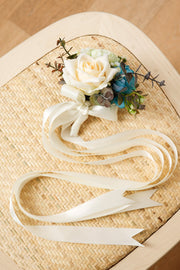 Ceremony Chair Decorations 8 Pcs Rose Style Artificial Flowers