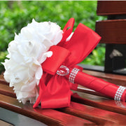 7 Inch Foam Rose Bridesmaid Bouquets Bulk Wedding Flowers Artificial 10 Pcs