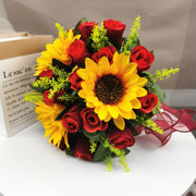 23 Colors 7 Inch Artificial Bridesmaid Bouquets Bulk Wedding Flowers Wholesale