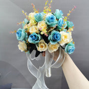 23 Colors 7 Inch Artificial Bridesmaid Bouquets Bulk Wedding Flowers Wholesale