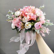 23 Colors 7 Inch Artificial Bridesmaid Bouquets Bulk Wedding Flowers Wholesale
