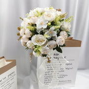 23 Colors 7 Inch Artificial Bridesmaid Bouquets Bulk Wedding Flowers Wholesale