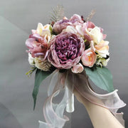 23 Colors 7 Inch Artificial Bridesmaid Bouquets Bulk Wedding Flowers Wholesale