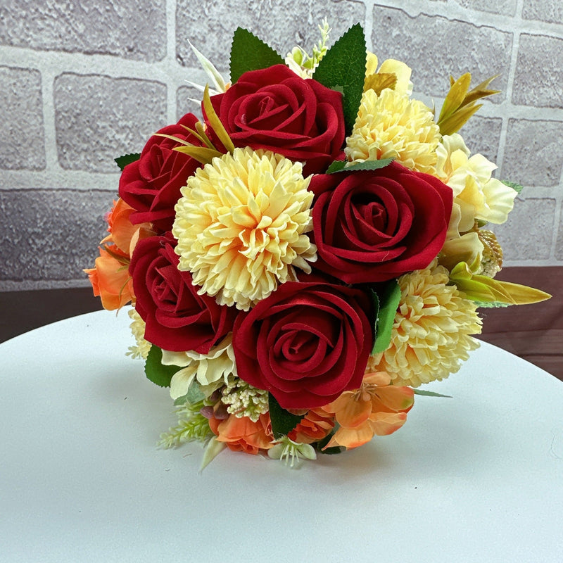 23 Colors 7 Inch Artificial Bridesmaid Bouquets Bulk Wedding Flowers Wholesale