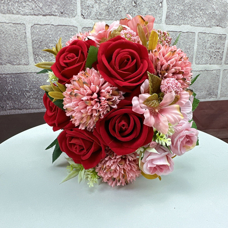 23 Colors 7 Inch Artificial Bridesmaid Bouquets Bulk Wedding Flowers Wholesale