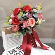 23 Colors 7 Inch Artificial Bridesmaid Bouquets Bulk Wedding Flowers Wholesale