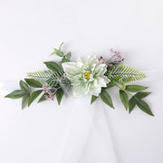Artificial Dahlia Flower Decorations for Wedding Ceremony Aisle Chair Backs, Bulk Quantity