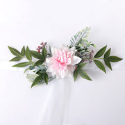 Artificial Dahlia Flower Decorations for Wedding Ceremony Aisle Chair Backs, Bulk Quantity