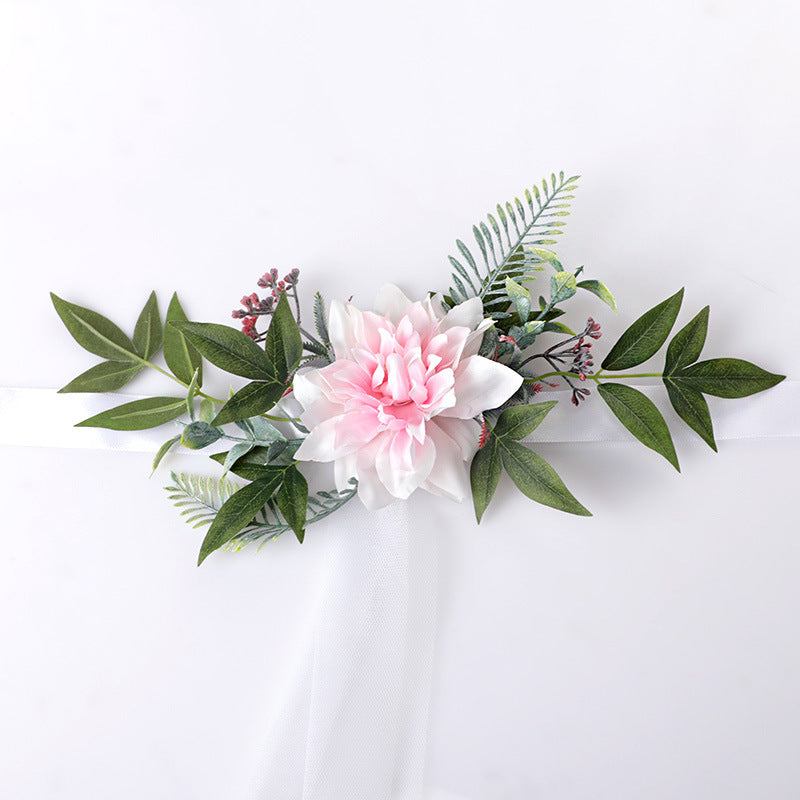 Artificial Dahlia Flower Decorations for Wedding Ceremony Aisle Chair Backs, Bulk Quantity
