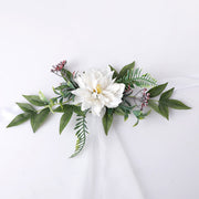 Artificial Dahlia Flower Decorations for Wedding Ceremony Aisle Chair Backs, Bulk Quantity