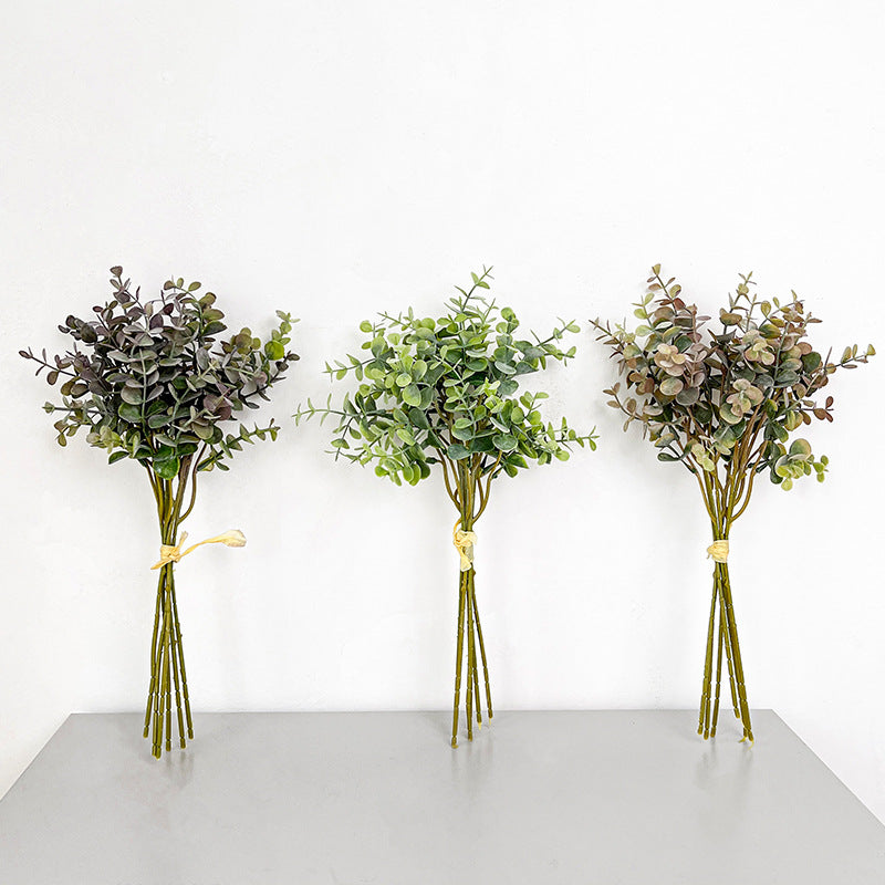 6 Pcs Artificial Eucalyptus Greenery Stems Bundle for Wedding Decor