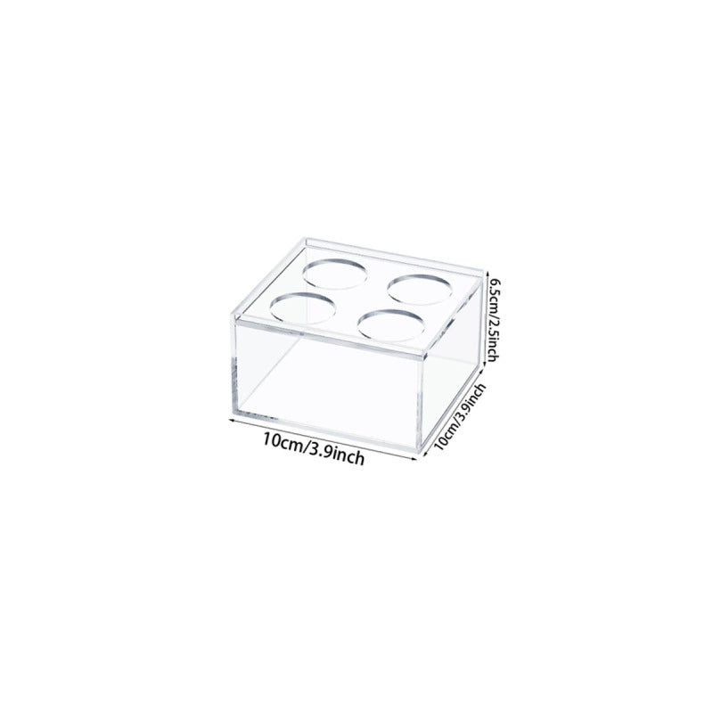 Wedding Reception Clear Acrylic Floral Vase, Rectangular Centerpiece Container