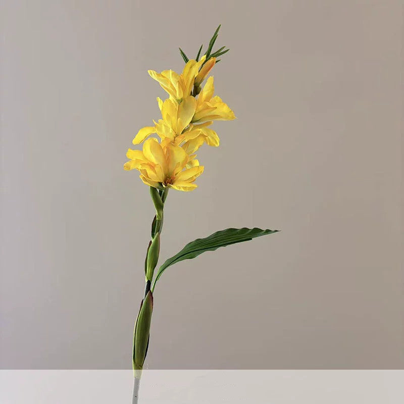 Wedding Tropical Artificial Canna Lily Stems, 41" Tall, Multi-Color