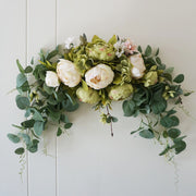 Artificial Peony Flowers Bulk 50 Pcs Rustic Wedding Arch Floral Swag for Door Lintel Table Centerpieces