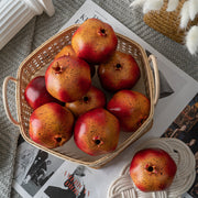 Artificial Weighted Realistic Pomegranate Fruit Bulk Wholesale, 10 Pcs, Artificial Material