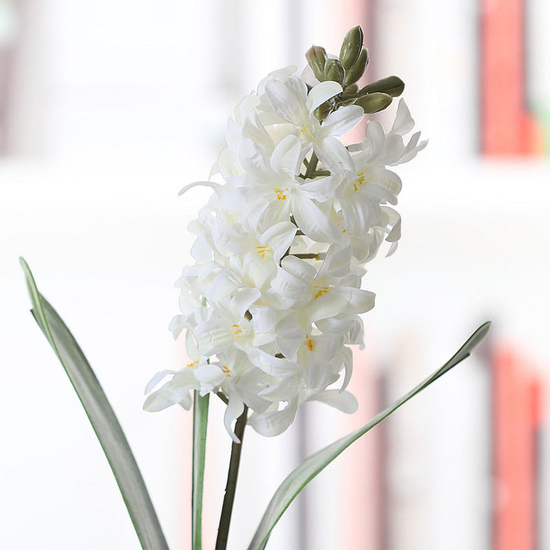 16 Inch Artificial Hyacinth Stems 10 Pcs Real Touch Silk Flowers Bulk