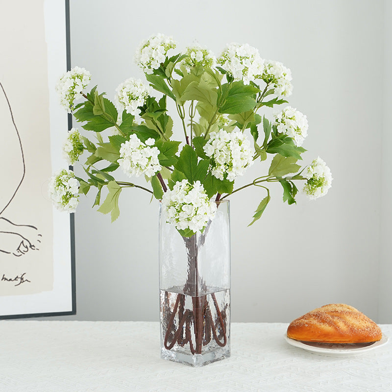 27 Inch Snowball Hydrangea Stems 10 Pcs Artificial Silk Blossom Spray Flowers