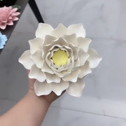 7 Inch Porcelain Lotus Flowers Artificial Ceramic Hanging Decoration Bulk Quantity