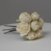 10 Pcs Burnt Orange Dusty Rose Artificial Floral Spray Bouquets Fall Decor