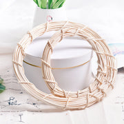 White Wicker Wreath Frame 12 Inch Bulk DIY Craft Accessories