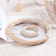 White Wicker Wreath Frame 12 Inch Bulk DIY Craft Accessories