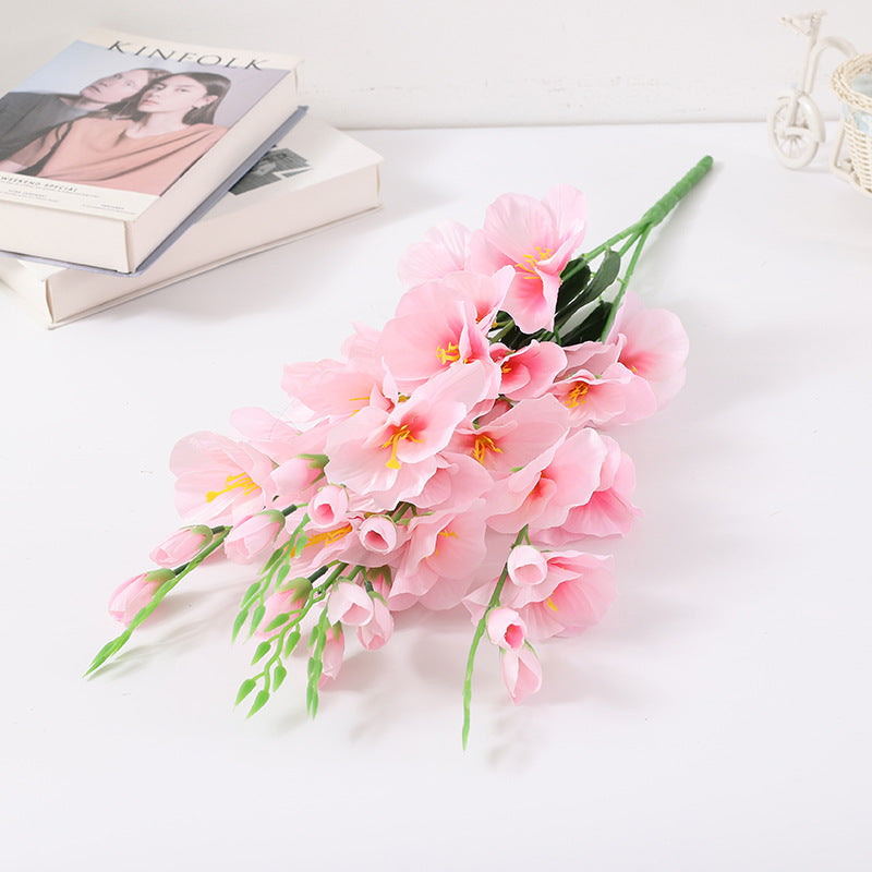 27 Inch Gladiolus Bush Silk Flowers Artificial 1 Bush Bulk Wholesale