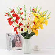 27 Inch Gladiolus Bush Silk Flowers Artificial 1 Bush Bulk Wholesale