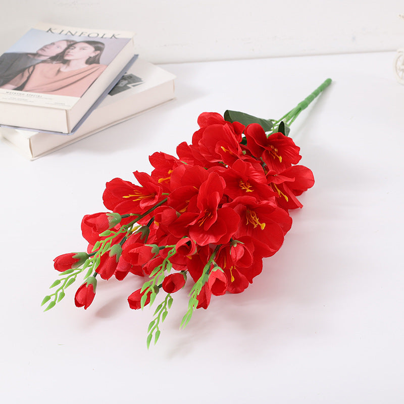 27 Inch Gladiolus Bush Silk Flowers Artificial 1 Bush Bulk Wholesale