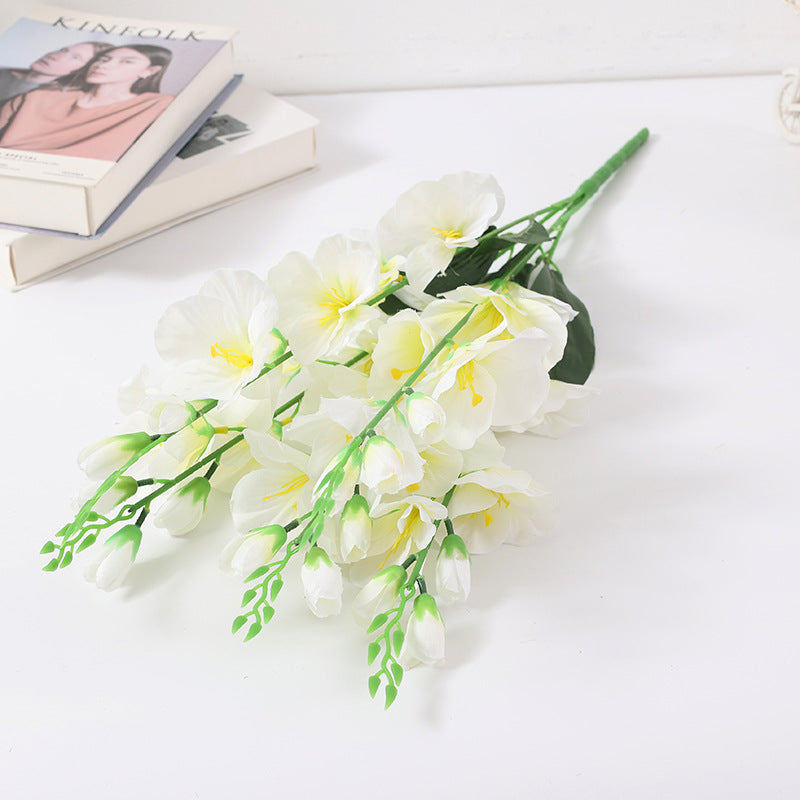 27 Inch Gladiolus Bush Silk Flowers Artificial 1 Bush Bulk Wholesale