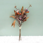 Artificial Acorn Autumn Bouquet Faux Flowers Foliage Bush, Bulk Quantity, Fall Colors
