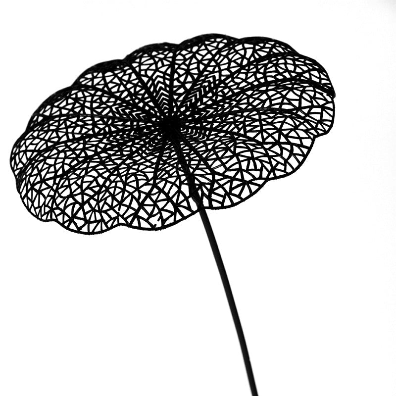 Artificial Black Hollowed-Out Lotus Leaf 23 Inch 10 Pcs Bulk Silk Leaves