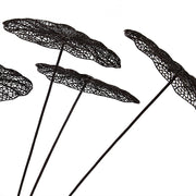 Artificial Black Hollowed-Out Lotus Leaf 23 Inch 10 Pcs Bulk Silk Leaves