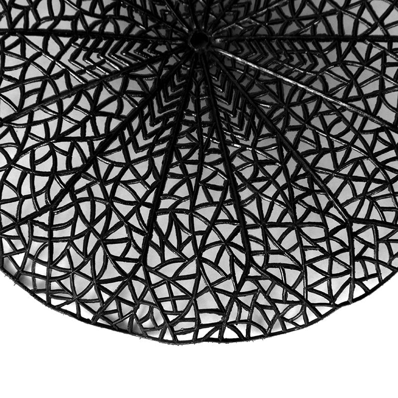 Artificial Black Hollowed-Out Lotus Leaf 23 Inch 10 Pcs Bulk Silk Leaves