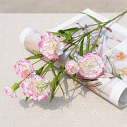 27 Inch Artificial Silk Carnation Flower Stem 10 Pcs Bulk Wholesale