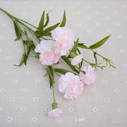 27 Inch Artificial Silk Carnation Flower Stem 10 Pcs Bulk Wholesale