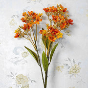 Artificial Daphne Odora Autumn Flower Stem with Foliage 27 Inch Rustic Cottage Style Bulk Quantity