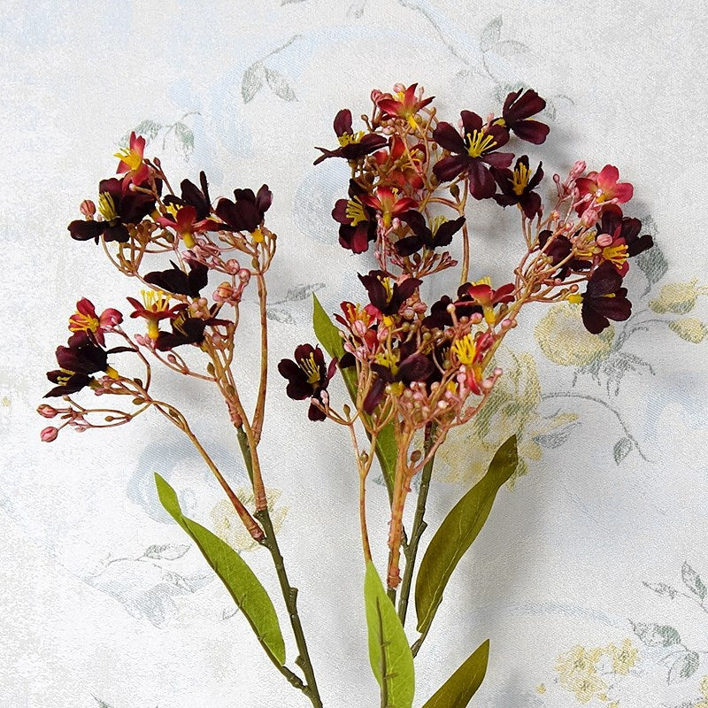 Artificial Daphne Odora Autumn Flower Stem with Foliage 27 Inch Rustic Cottage Style Bulk Quantity