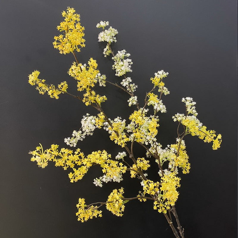 Artificial Devilwood Twig Osmanthus Flower 45 Inch Fragrant Olive Plant 1 Pc