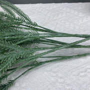 Artificial Flocked Pine Twig Stem 27 Inch Greenery Plant 1 Pc