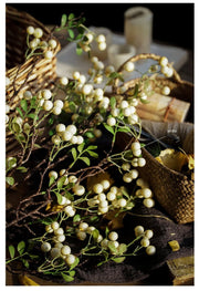 27 Inch Artificial Berry Branches Spray 10 Pcs Christmas Floral Arrangement Stems