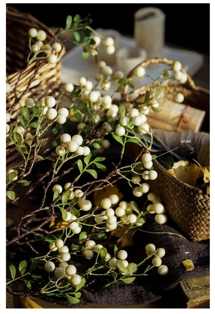27 Inch Artificial Berry Branches Spray 10 Pcs Christmas Floral Arrangement Stems